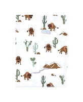 Hudson Baby Boys Cotton Flannel Burp Cloths 12-Pack Bundle, Wilderness, One Size