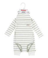 Huggies Baby Boys Cotton Waffle Bodysuit, Pants & Hat, 3 Piece Set