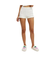 Cotton On Women's Rib Ruffle Short