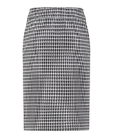 Olsen Women's Houndstooth Pull-On Skirt