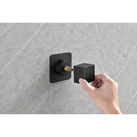 3/4" Cast Metal Volume Control Valve -2Piece Extra High Flow Master Shower Volume Control Adjustable brass handle valve body,