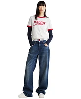 Tommy Jeans Women's Script Logo Ringer T-Shirt