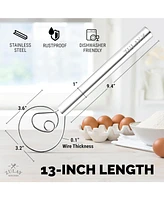 Zulay Kitchen 13-Inch Danish Dough Whisk
