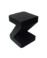 Simplie Fun Modern Concrete Twist Accent Table: Artful Elegance, No Assembly