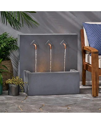 Cody Outdoor Fountain, Light Gray, No Assembly Required