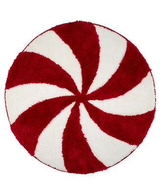 Avanti Peppermint Candy Round Bath Rug, 29" Round