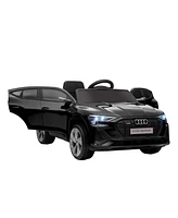 12V Kids Electric Ride On Car, Audi E-tron, Battery Powered Toy with Parent Remote Control, Suspension System, Auxiliary Wheels, Led Lights, Music and