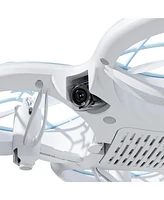 Snaptain K30 Mini 720P Hd Camera Drone with Colorful Lighting and Remote Controller - White