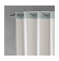 Printed Heathered Blackout Grommet Top Curtain Panel(Only 1 Pc Panel)