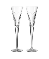 Waterford Wishes Love Toasting Flute 7 oz, Set of 2