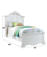 Streamdale Furniture Estrella Twin Bed in White