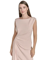 Halston Women's Ruched Draped Sheath Dress