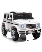 Streamdale Furniture 12V Kids Electric Car, Mercedes Benz G500 Licensed Battery Powered Ride on Truck for Kids with Remote Control, Headlights, Music,