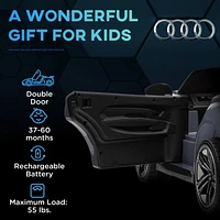 Kids Ride on Car, 12V Licensed Audi Rs E-tron Gt 3.1 Mph Electric Car for Kids, Ride-on Toy for Boys and Girls with Remote Control, 4 Wheels with Susp