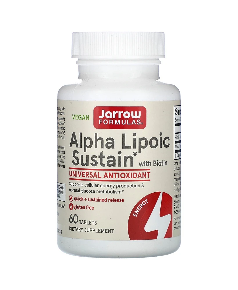 Jarrow Formulas Alpha Lipoic Sustain with Biotin