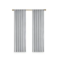 Simplie Fun Room Darkening Poly Velvet Rod Pocket/Back Tab Curtain Panel Pair(2 Pcs Window Panels)