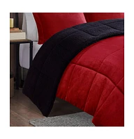 Plush to Sherpa Down Alternative Comforter Set