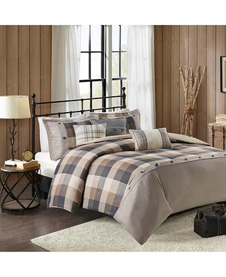 Streamdale Furniture 6 Piece Herringbone Duvet Cover Set