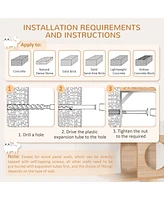 Wall-Mounted Multi-Level Cat Tree Activity Tower with Sisal-Covered Scratching Posts & an Interior Condo Area