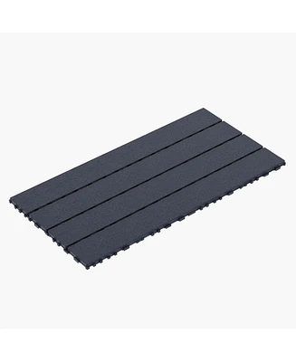 Streamdale Furniture 2FT Patio Deck Tiles, Diy Module Interlocking Decking Tiles Floor Tile, Easy and Quick Installation Court Tiles for Porch Poolsid