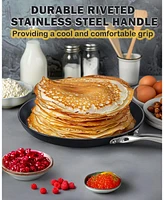 Cooks Standard 10.5-inch Hard Anodized Ceramic Nonstick Griddle Dosa Tawa Tortilla Skillet Pan