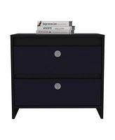 Depot E-Shop Bacopa Nightstand, Two Drawers, Superior Top