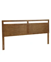 LuxenHome Farmhouse Double Panel Wood Headboard, King