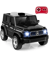 Costway Licensed Mercedes-Benz Eqg Kids Ride On Car with Remote Control Detachable Battery