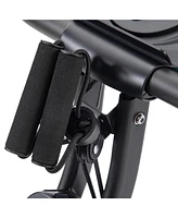 Slickblue Folding Exercise Bike: Upright and Recumbent X-Bike for Compact Home Fitness Workouts