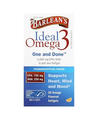 Barlean's Ideal Omega 3 Orange