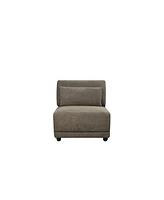 Simplie Fun Rylie Modular - Armless Chair w/Pillow, Gray Linen