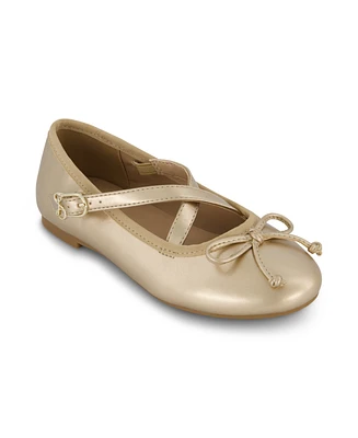 Sam & Libby Little and Big Girls Candice Crossover Iconic Ballet Flat