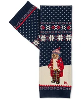 Polo Ralph Lauren Men's Holiday Bear Intarsia Scarf