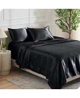 Bare Home Satin Sheet Set