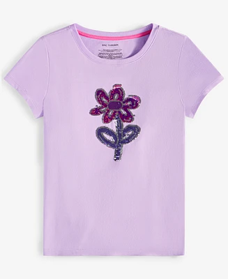 Epic Threads Toddler Girls Sequin Flower Graphic T-Shirt, Exclusively at Macy's