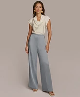 Donna Karan New York Women's Wide-Leg Satin Pants