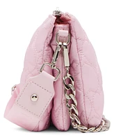 Madden Girl Ari Heart Quilt Modular Crossbody Bag