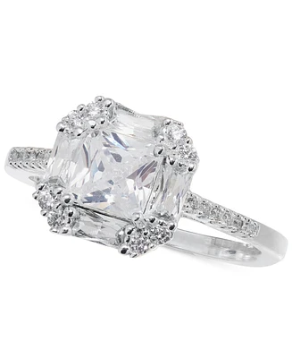 Charter Club Silver-Tone Crystal Mixed-Cut Cluster Ring, Exclusively at Macy's