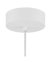 Possini Euro Design Possini Euro Sandringham 20" Sanded White Modern Led Pendant Light