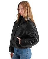 Steve Madden Women's Stratton Sequined Puffer Jacket