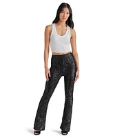 Steve Madden Women's Citrine Sequined Flared Pants