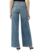 Silver Jeans Co. Women's Suki Mid Rise Curvy Fit Wide