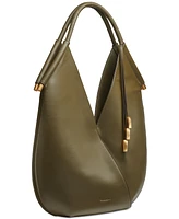 Donna Karan Baldwin Large Shoulder with Leather Wrapped Rounded Handle