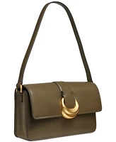 Donna Karan Valley Stream Leather Buckle Shoulder with Removable Strap