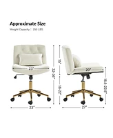 Hulala Home Sinclair Modern Office Chair with Sgs International Certified Stainless Steel Gas Spring