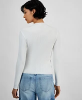 And Now This Women's Ribbed Mockneck Sweater, Created for Macy's