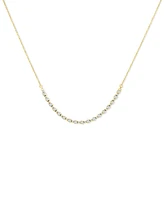 Diamond Curved Bar Collar Necklace (1-1/2 ct. t.w.) in 14k White or Yellow Gold, 16" + 2" extender