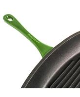 BergHOFF Neo 2pc Cast Iron 11" Grill Pan with Steak Press