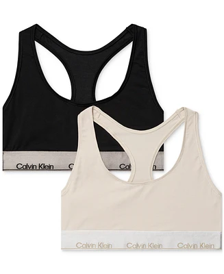 Calvin Klein Women's 2-Pk. Modern Cotton Unlined Bralette QF8285