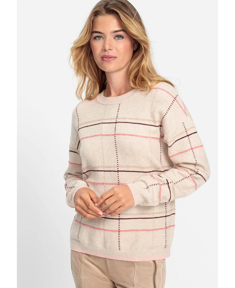 Olsen Women's Plaid Sweater